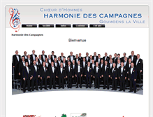 Tablet Screenshot of harmoniedescampagnes.ch